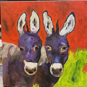 Purple donkeys