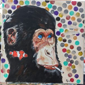 Smoking monkey
